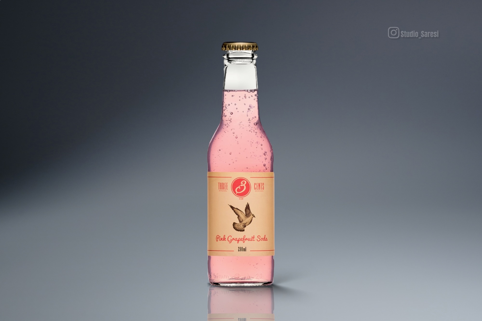 Three Cents Pink Soda